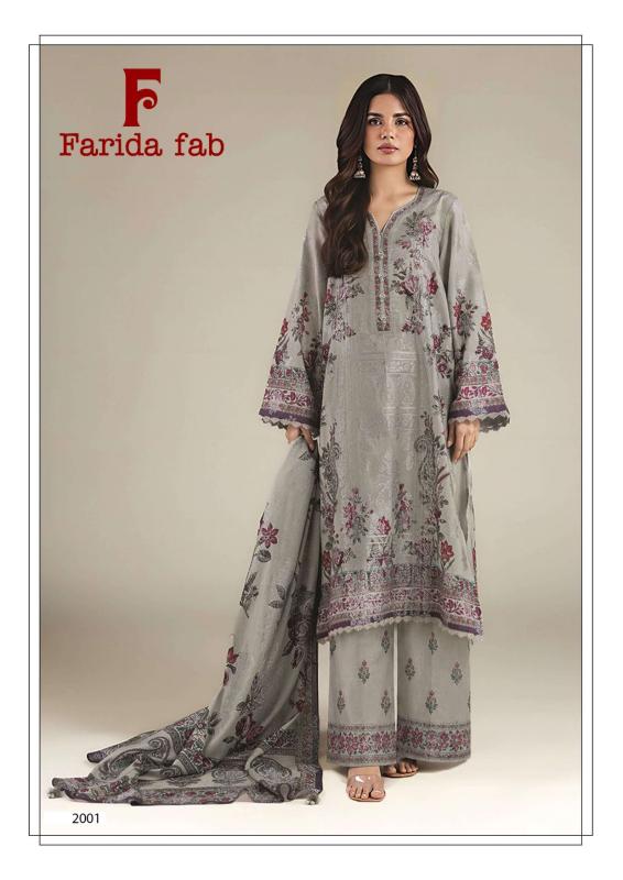 Farida fab charizma vol 2 karachi handloom dress materials wholesale